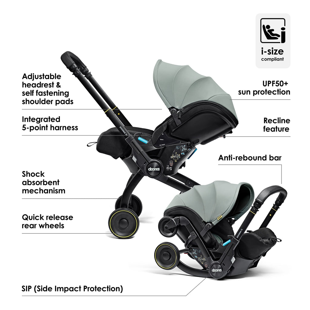 Doona X Car Seat & Stroller & Isofix Base - Dusty Sage