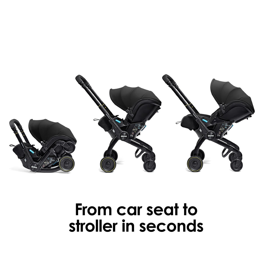 Doona X Car Seat & Stroller & Isofix Base - Nitro Black