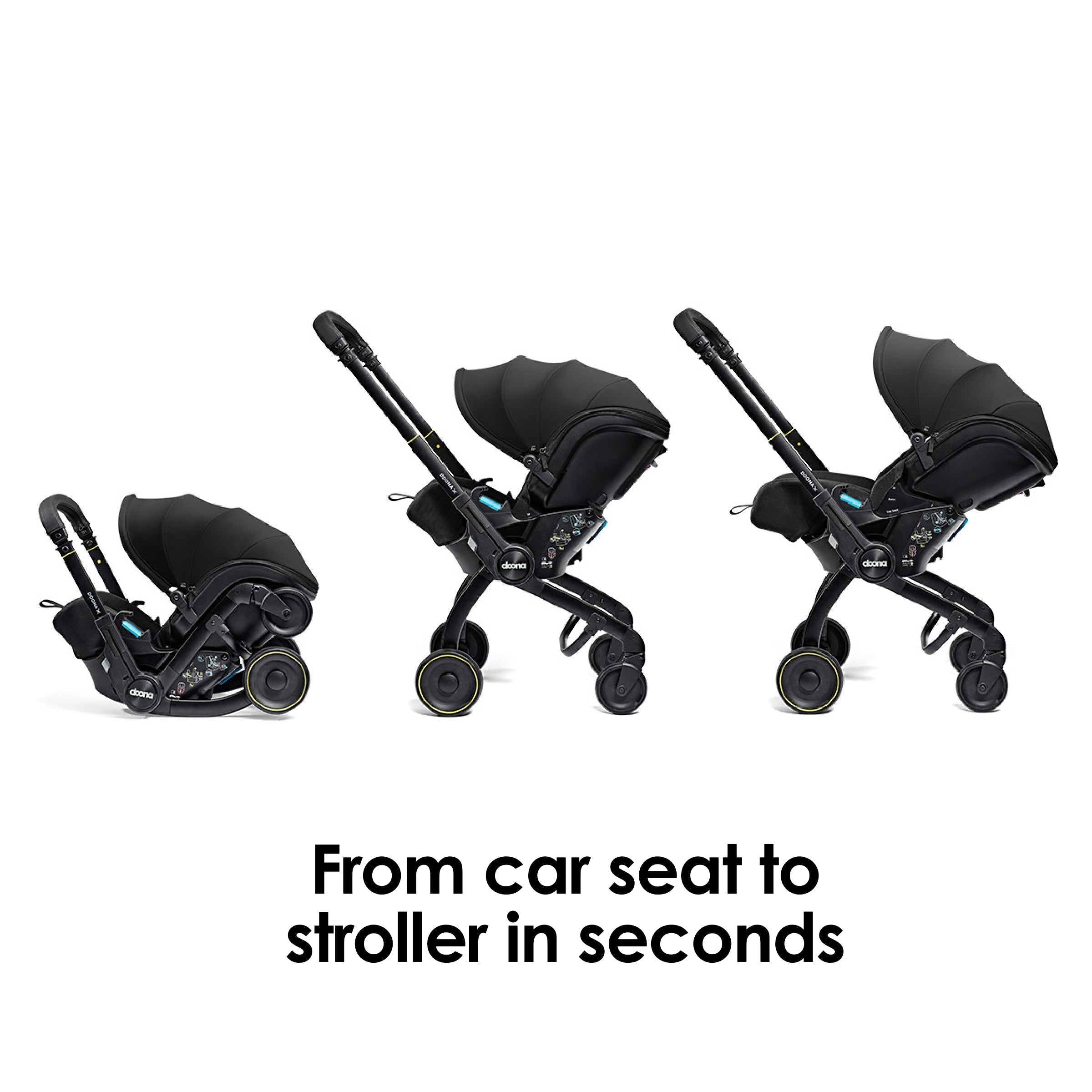 Doona X Car Seat & Stroller & Isofix Base - Nitro Black