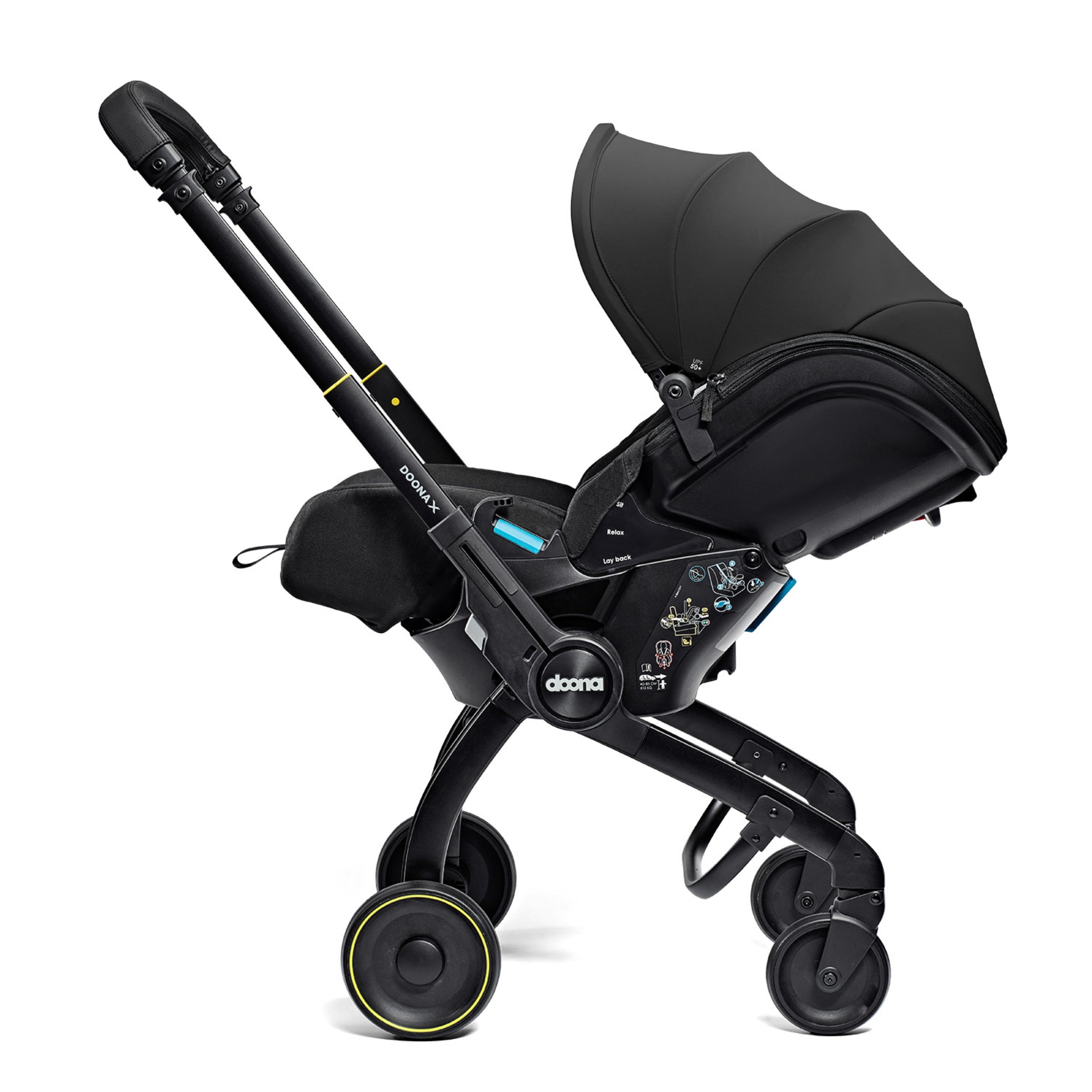Doona X Car Seat & Stroller & Isofix Base - Nitro Black
