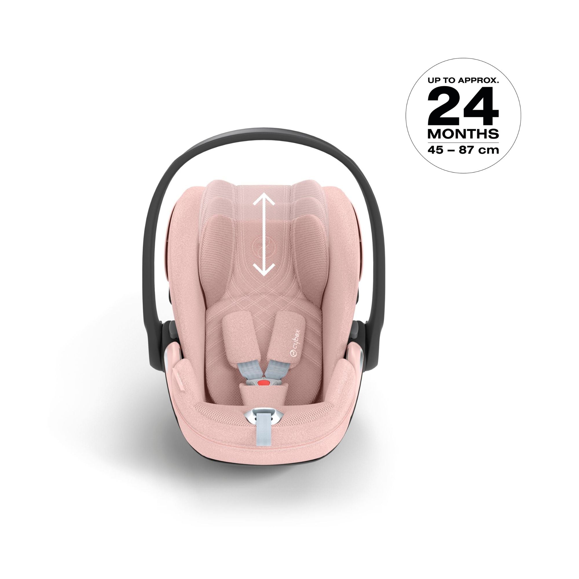 Cybex Cloud T i-Size Plus Car Seat & Base T Isofix Base - Peach Pink