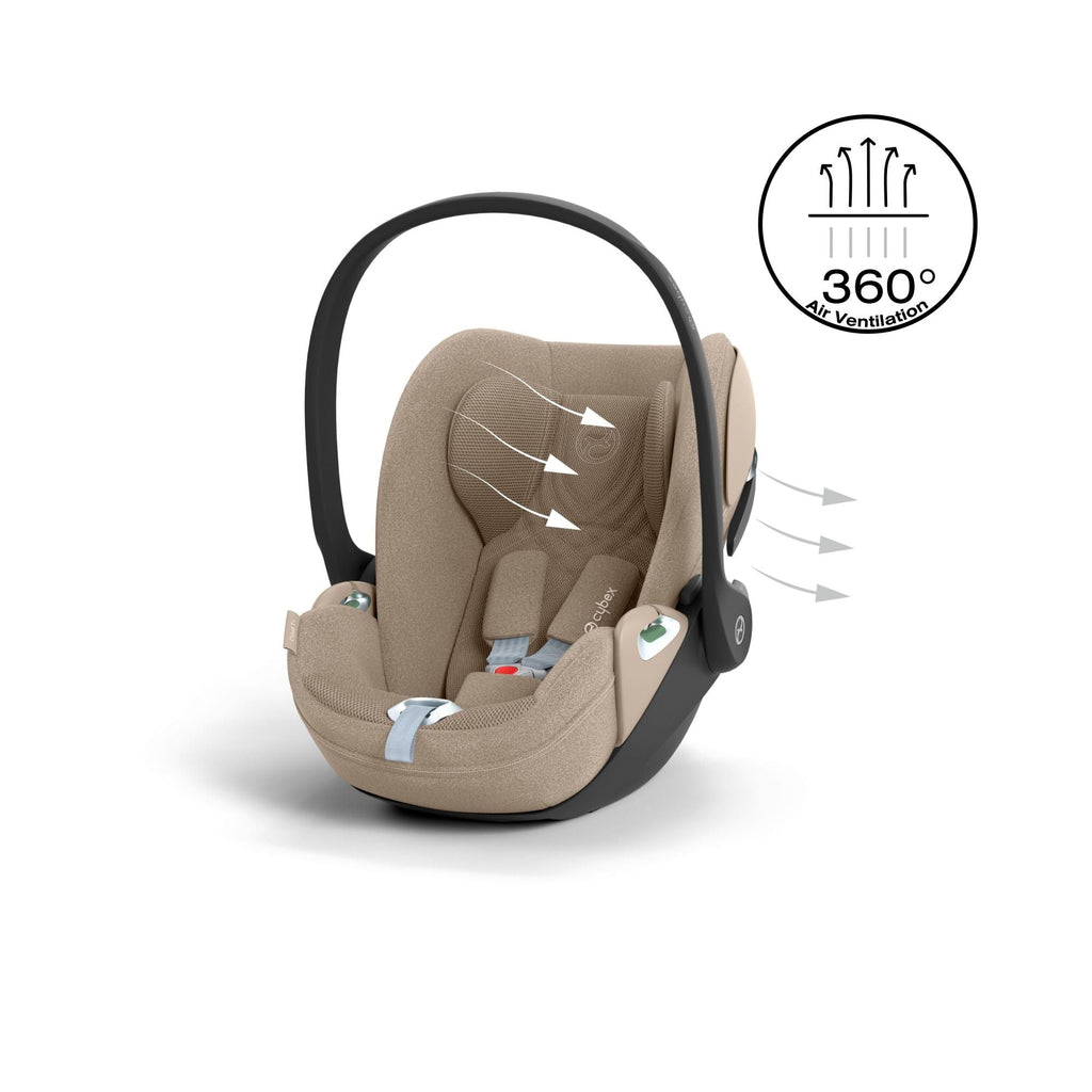 Cybex Cloud T i-Size Plus Car Seat & Base T Isofix Base - Cozy Beige