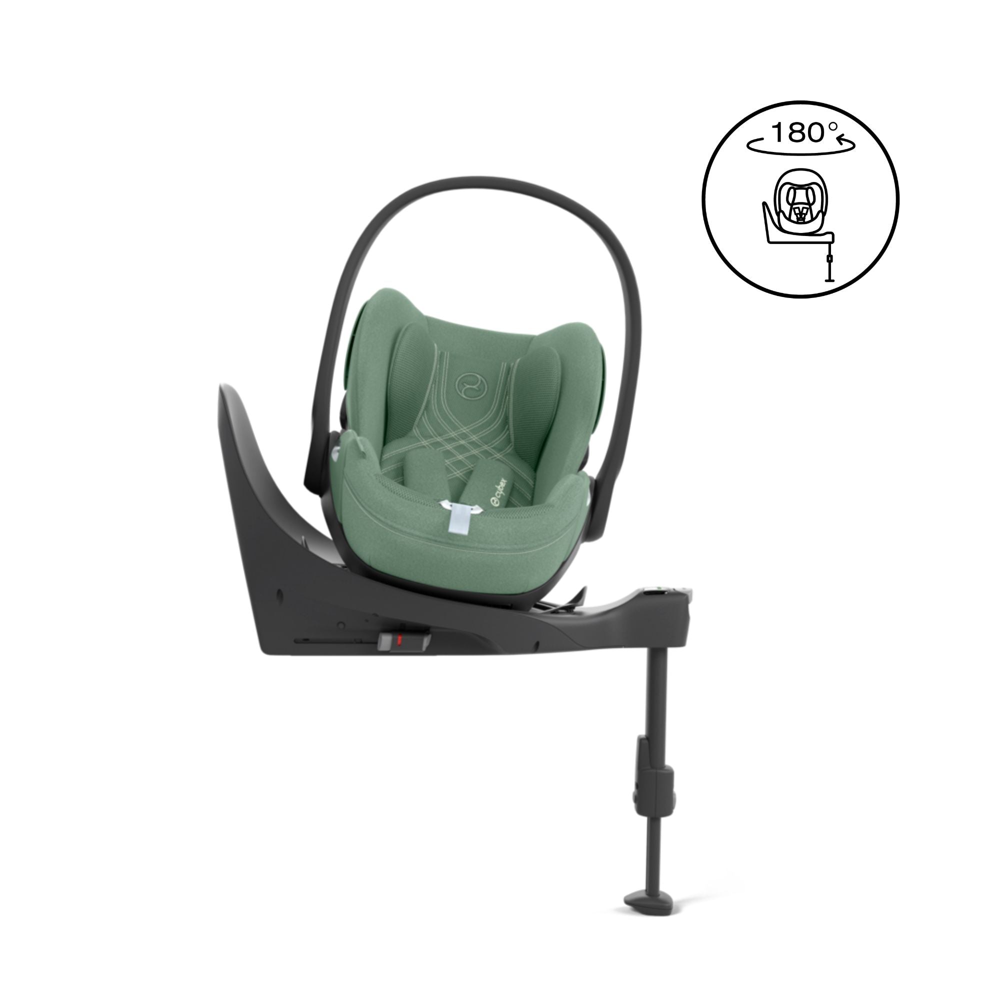 Cybex Cloud T i-Size Plus Car Seat & Base T Isofix Base - Leaf Green
